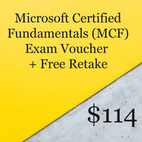 Microsoft Certified Fundamentals (MCF) Exam Voucher + Retake