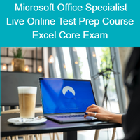 MOS Excel Associate Exam Prep Course + Online Practice Test +Exam Voucher + Free Retake