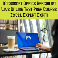 MOS Excel Expert Exam Prep Online Course + Online Practice Test + Exam Voucher + Free Retake