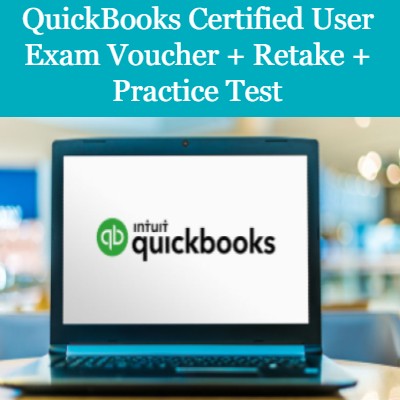 QuickBooks Certified User (QBCU) Exam Voucher + Retake + Practice Test (123 Quickbook students only)